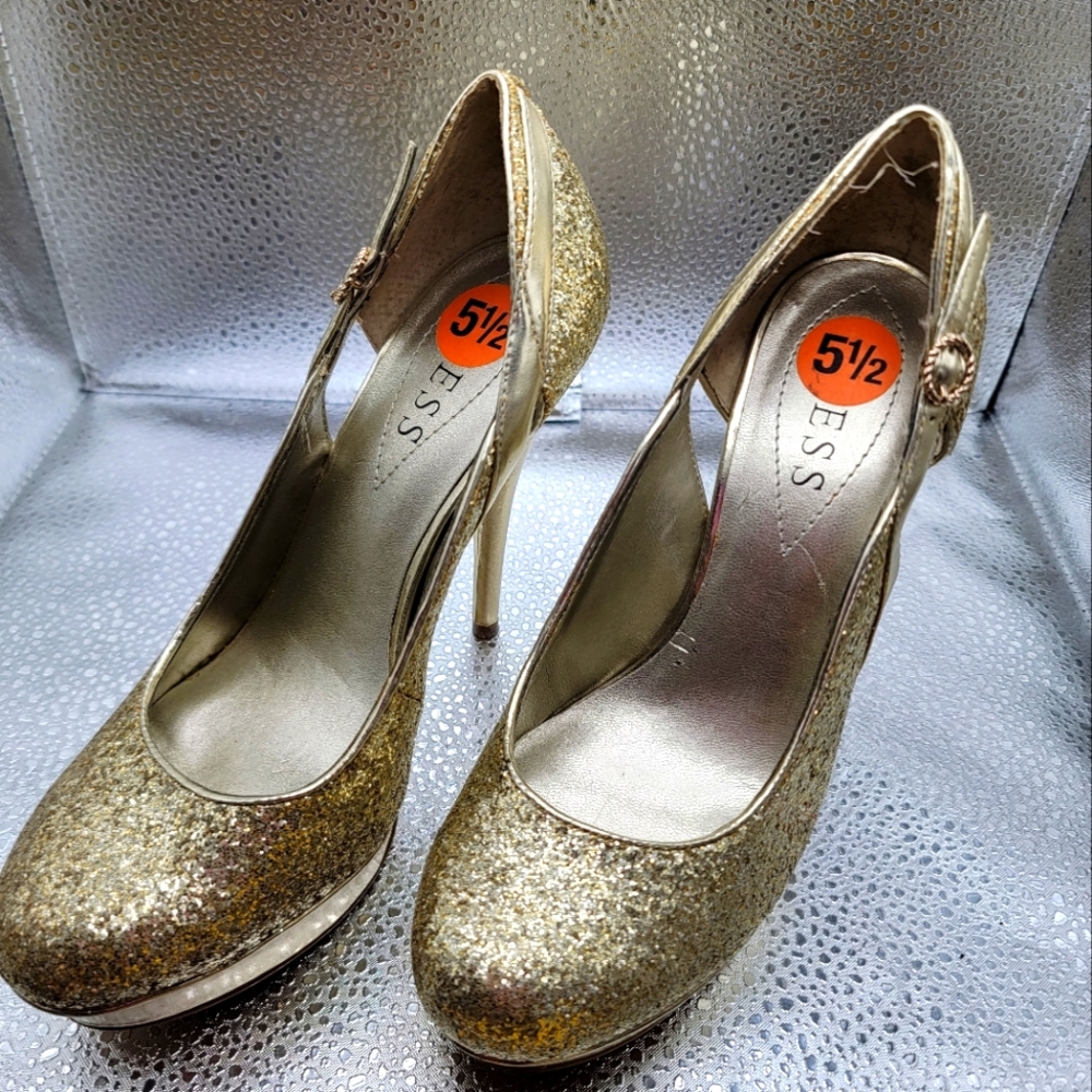 Gold Glam Heels - Picture 2 of 3